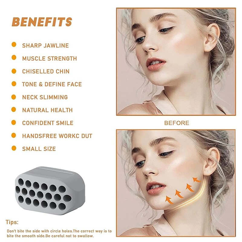 2PCS Silicone Jaw Exerciser Fa - đánh giá và giá Sports Equipment Training