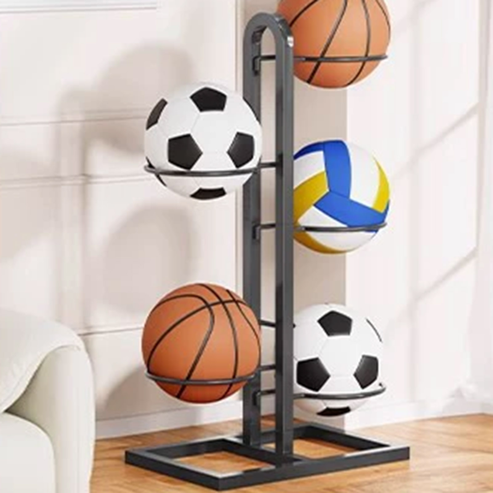 Foldable Basketball Rack Multi - đánh giá và giá Sports Equipment Organizer Rack