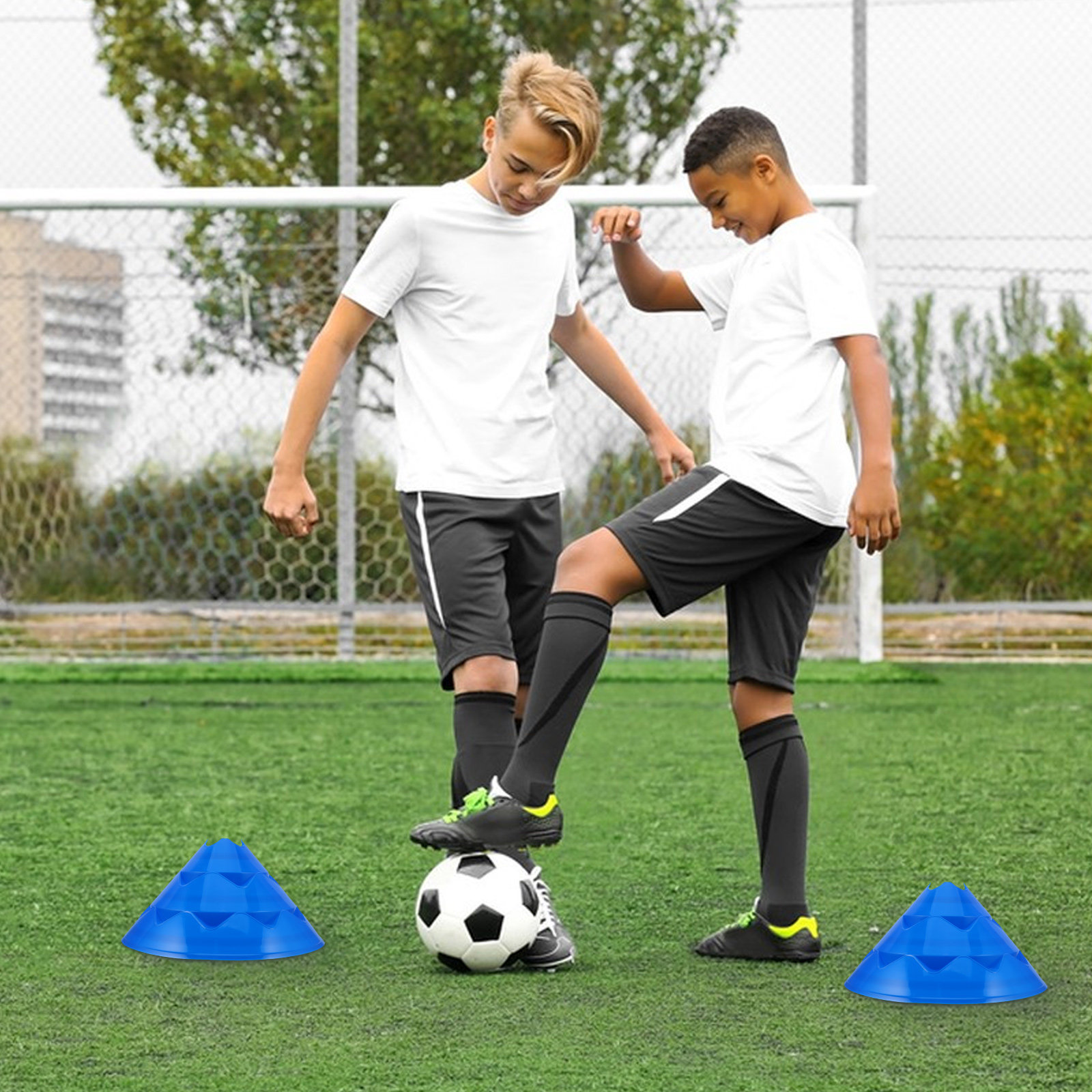 6Pcs Soccer Training Cones Agi - đánh giá và giá Sports Equipment Football