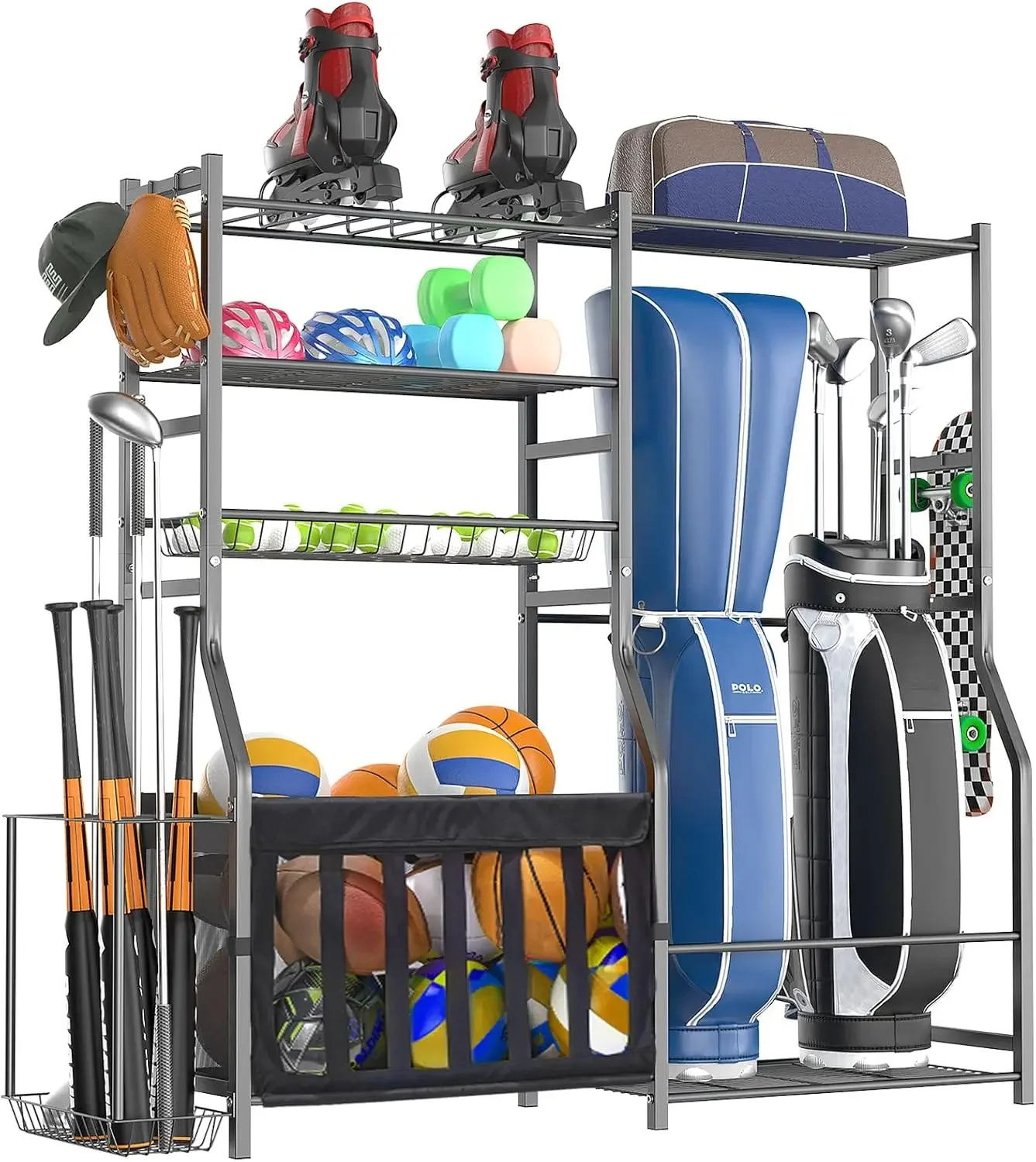 Heavy Duty Garage Sports Equip - đánh giá và giá Sports Equipment Organizer Rack